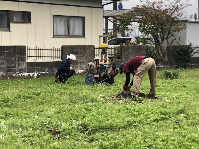 地盤の調査と改良工事について