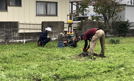 地盤の調査と改良工事について