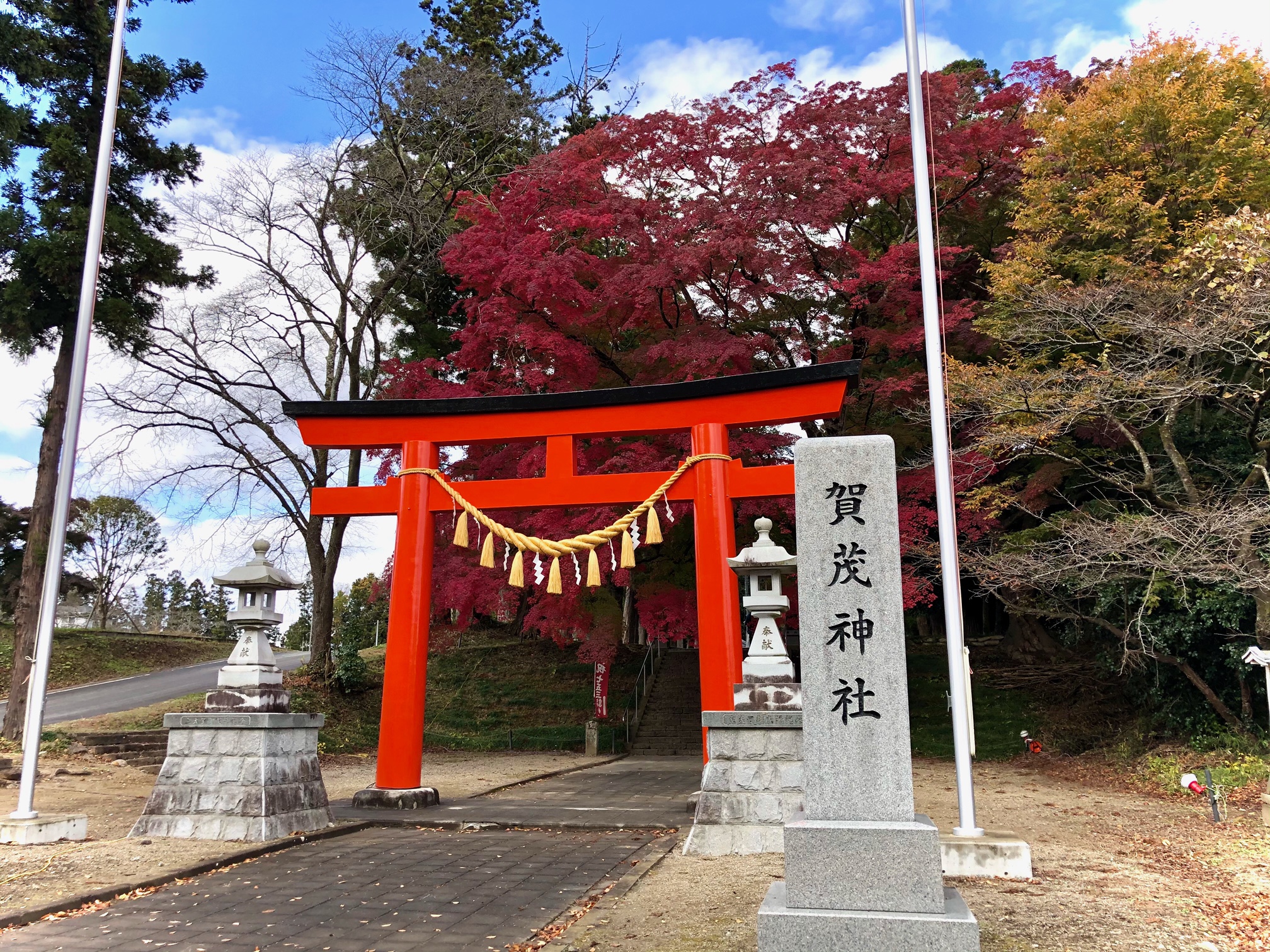 身近な秋を感じられる神社　1